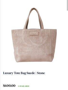 M.I.L.A tote bag 100% suede leather